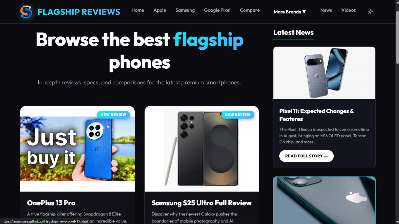 Flagship Smartphones Hub